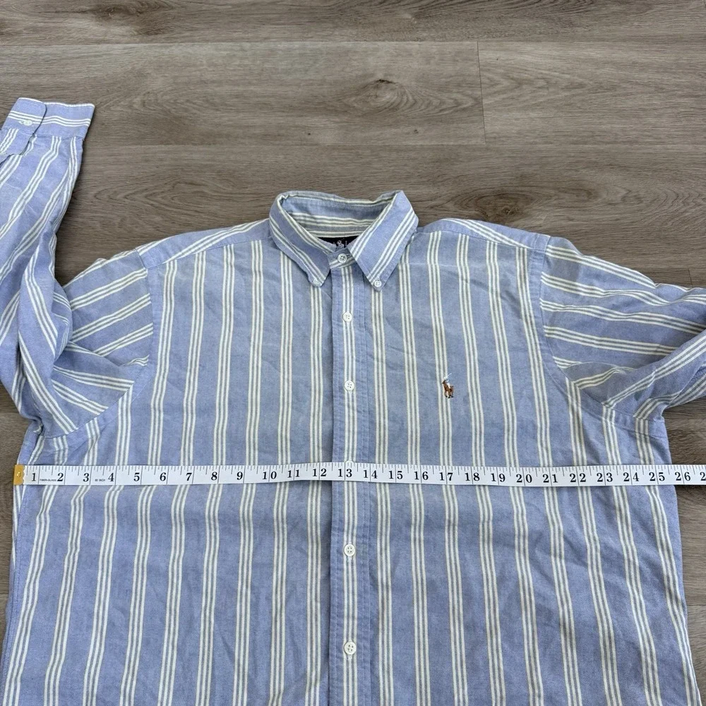 Vintage Polo Ralph Lauren Oxford Button Down Shirt 16.5-33 OCBD Flesh Pony Logo